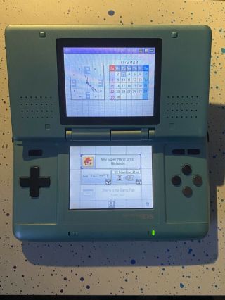 Nintendo Ds Japan Exclusive Sky Blue Rare Tested/working Perfect Cond.  Pokemon