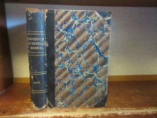 Old Compendium Of Medical Science Leather Book 1880 Medicine Surgery Antique,