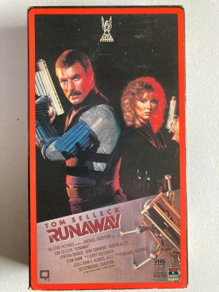 Runaway - Vhs - Tom Selleck - Rca Release - 1984 - Action Sci Fi - Rare