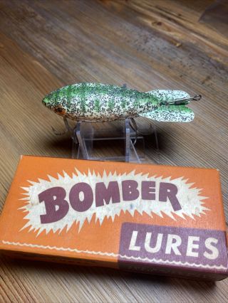 Vintage Fishing Lure Bomber Bait Co.  Bomber W/box Rare Texas Old Bait