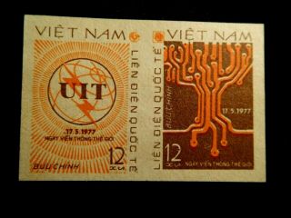 North Vietnam Imperf Stamp Scott 962 Mnh Rare Item