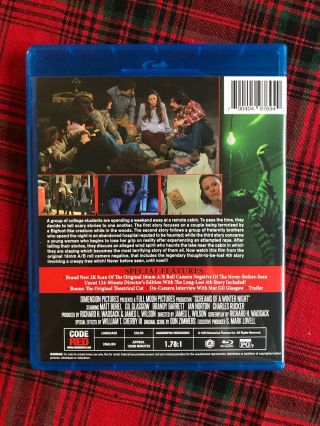 SCREAMS OF A WINTER NIGHT on Code Red Blu - ray UNRATED horror anthology RARE 2