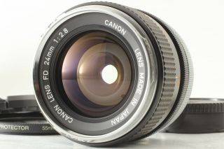 [exc,  5 Rare O Mark] Canon Fd 24mm F/2.  8 Wide Angle Mf Lens A - 1 Ae - 1 Slr From Jp