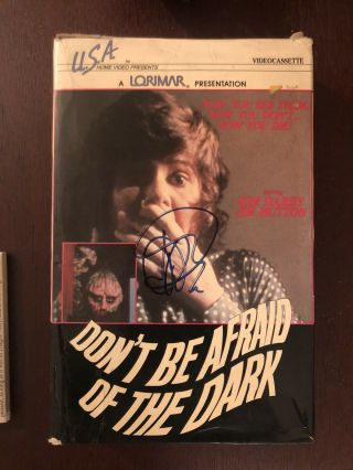 Dont Be Afraid Of The Dark Big Box Vhs Signed Kim Darby Rare Horror Slasher Usa