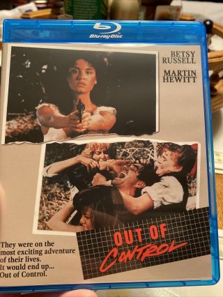 Out Of Control (blu Ray 1984) Rare Cult Classic - Betsy Russell - Code Red