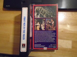RARE OOP First Men In the Moon VHS film SCI FI 1964 h.  g.  wells Ray Harryhausen 2