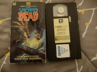 Horror Vhs The Video Dead Embassy Entertainment Video Zombies Rare Vestron