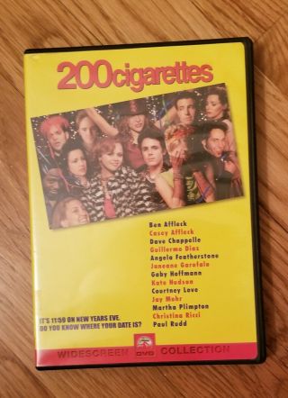 200 Cigarettes Dvd,  From 1999.  Very Rare Very Good.