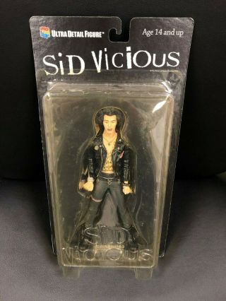 Collectible Medicom Sid Vicious Sex Pistols Figure Doll Rare Without Sunglasses