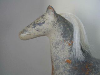 SARREID LTD Handcrafted in Spain Folk ART Wood Horse on Wheels Carving 13 