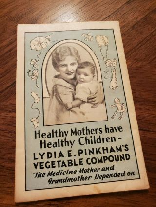 The Happy Baby - Lydia E.  Pinkham Medicine/apothecary/pharmacy Company Booklet