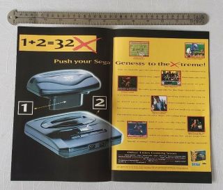 Sega Genesis 32x Rare Print Advertisement