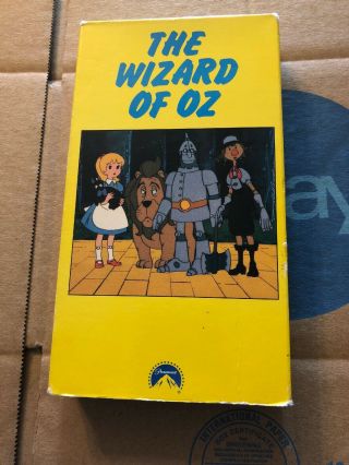 The Wizard Of Oz (vhs) Rare Cartoon Fun Kids Children.