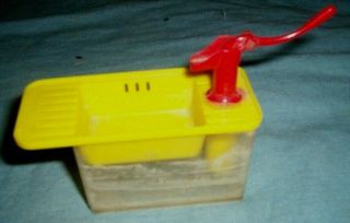 Vintage Plastic Doll House Furniture Sink With Pump