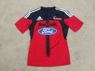Adidas Rugby Union Nz Canterbury Crusaders Sample Shirt/jersey Size L (rare)