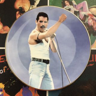 Freddie Mercury (queen) Lawrence Seymour Limited Edition “live Aid” Plate - Rare