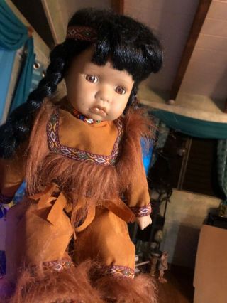 Vintage Ashley Belle Native American Indian Doll Collectible