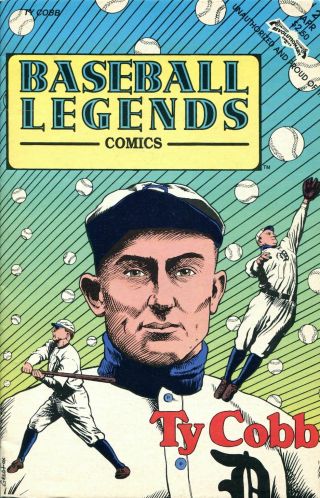 Ty Cobb Detroit Tigers - 1992 Baseball Legends Comic Book 30 Pages - Rare