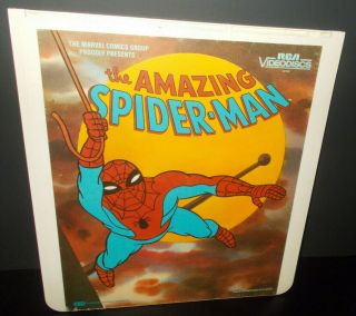 The Spider - Man Rca Videodisc (1984) Spider - Man Cartoons Rare
