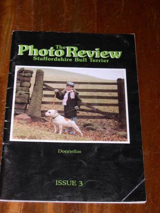 Rare The Staffordshire Bull Terrier Dog Book " Photo Review " By Raymond Nr 3 1997