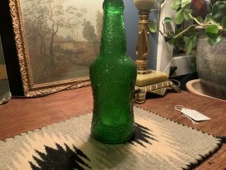 Vintage Antique Salt City Bottling Co “diamond Brand” Green Bottle
