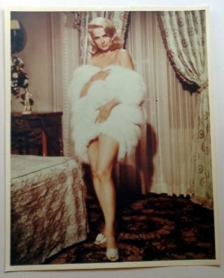 Martha Hyer - Vintage,  Rare Color Portrait,  8x10 Pin - Up Glamour
