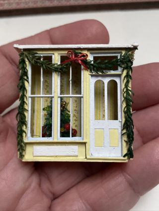 Vintage Artisan Tiny Christmas Tree Room Box For Your Dollhouse Miniature 1:12