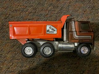 Vintage Rare Brown Ertl International Transtar Hydraulic Dump Truck