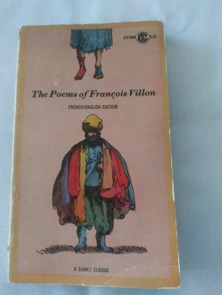 Rare - First Edition 1965 The Poems Of Francois Villon - French English Edition