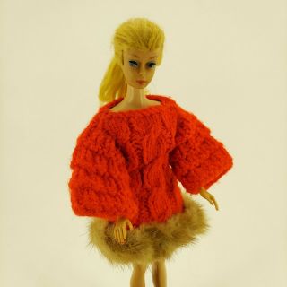 Blonde Swirl Ponytail Barbie Doll 850 In Her Ice Skating Outfit 1964 8