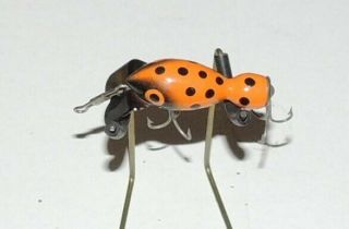 Vintage Bomberette Lure In Orange With Black Dots