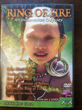 Ring Of Fire An Indonesian Odyssey Dvd Mystic Fire Rare 5 Films 2 - Disc Set Oop