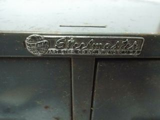 Vintage Gray Steelmaster 2 Drawer Index Card File Cabinet,  Industrial 2