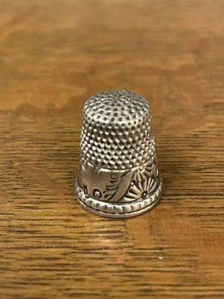 Antique Mkd Ketcham & Mcdougall Sterling Silver Thimble