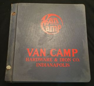 Antique Van Camp Hardware & Iron Co Plumbing & Heating Stoves Hardback Binder