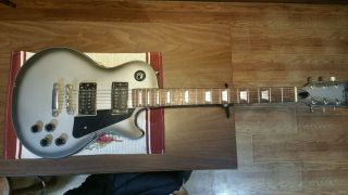 Harmony Electric Guitar Les Paul Silverburst Rare Guitar 6 String 1970 - 1980 Era