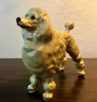 Vintage Mortens Studio Rare White Poodle Dog Figurine