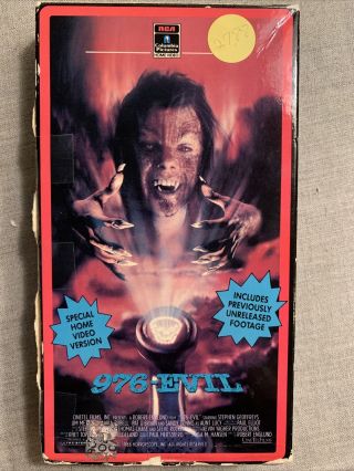 976 Evil (1988 Vhs) Rare Robert Englund Horror Vintage Retro
