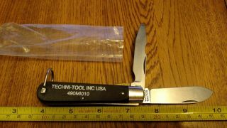 Vintage Colonial Prov.  Usa Tl - 29 Electricians/linesman Pocket Knife Saw Cut 24