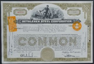 Usa - Bethlehem Steel Company - 1957 - 10 Shares - Rare -
