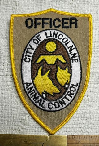 City Of Lincoln Nebraska Animal Control Officer Patch Rare Excelent Nr