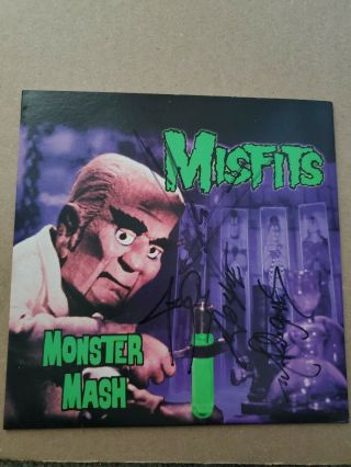 Misfits - Monster Mash - Signed,  Green Vinyl,  99.  Rare.  Punk