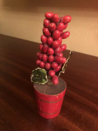 Antique Vintage Christmas Putz Holly Feather Style Tree Plants 1930s