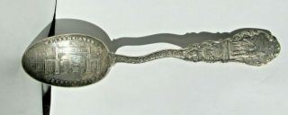 " The Welcome Arch And Union Depot " - Denver Colo.  Souvenir Spoon