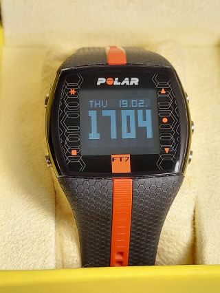 Rare Polar Ft7 Heart Rate Monitor Black And Red No Strap Watch Only