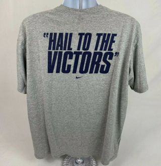Nike Vintage Michigan Wolverines Football T - Shirt,  Grey,  Size XL.  Very rare EUC 3