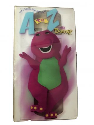 A To Z With Barney The Dinosaur (2001) - Vhs Tape Movie - Children 