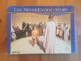 Vtg Rare 1984 The Neverending Story Jigsaw 108 - Pc.  Puzzle Hestair Falkor Atreyu
