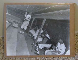 Vintage Negro League Black & White Photo In The Dugout Shrink Wrapped Rare