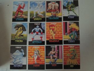 Treco Fighting Masters Set Of 12 Very Rare Cards Morin Rotundo Dio Phoenix C Pic